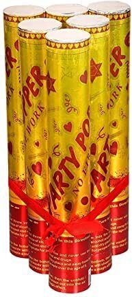 kapoor stores Party Poppers/Blasters with Gold Paper Confetti for Birthdays pack of 2 Party Blowouts-picture-14
