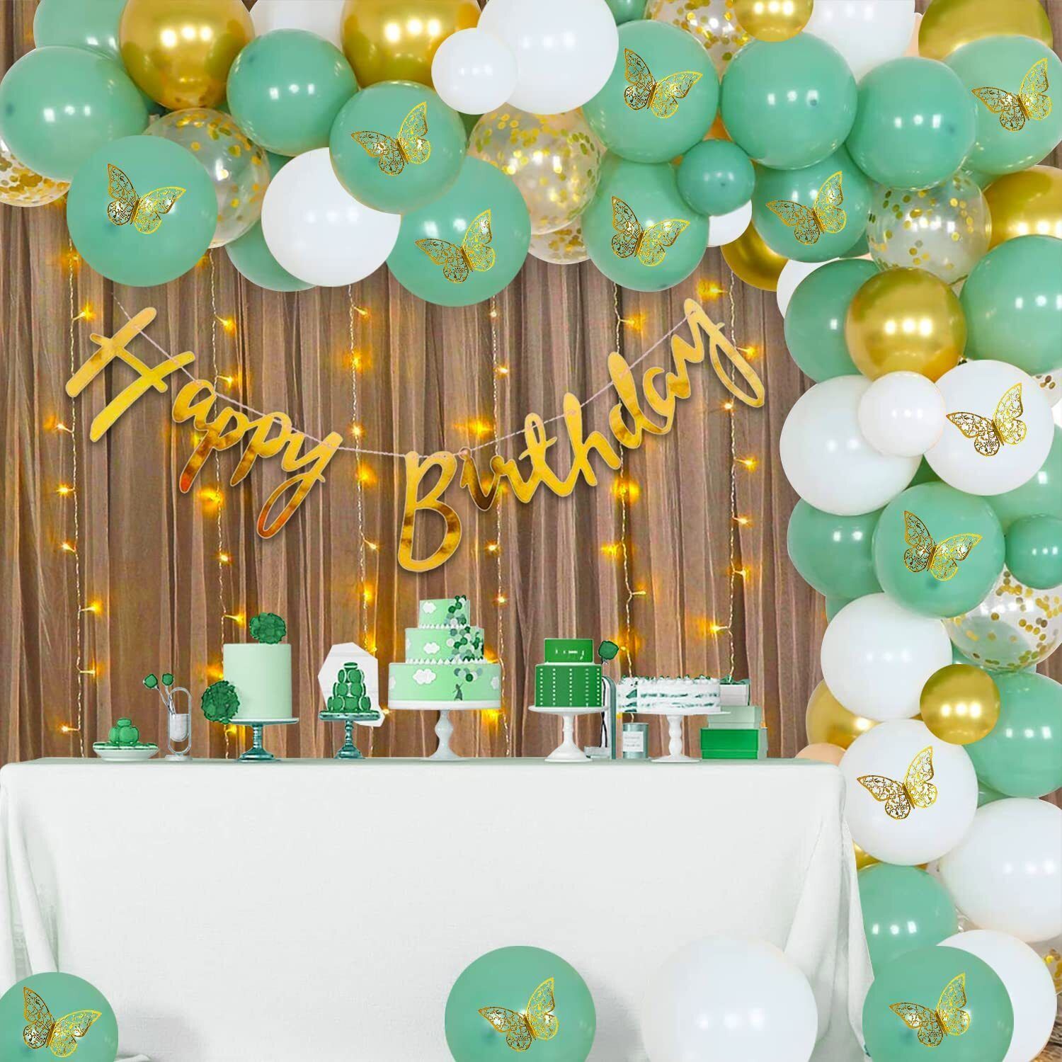 Pastel Green Birthday Decorations-Pack Of 78-image-2
