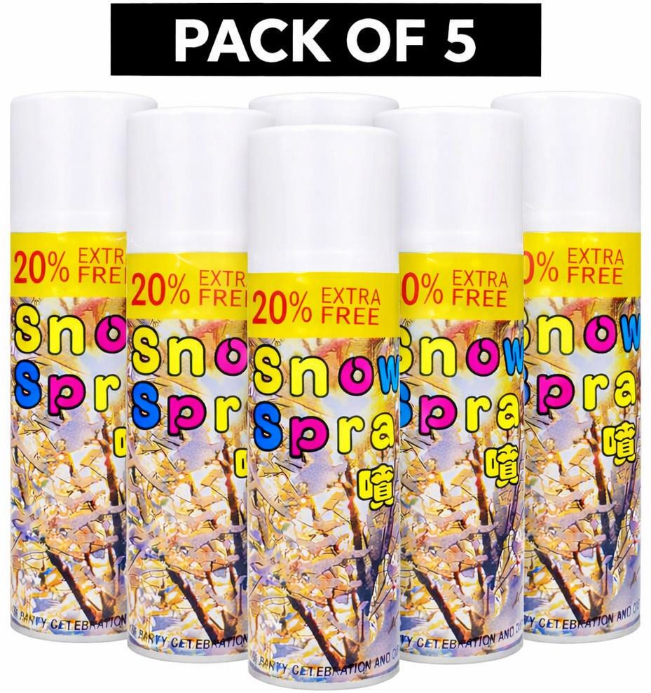 snow spray 100ml pack of 5 piece tnb0003 snow spray