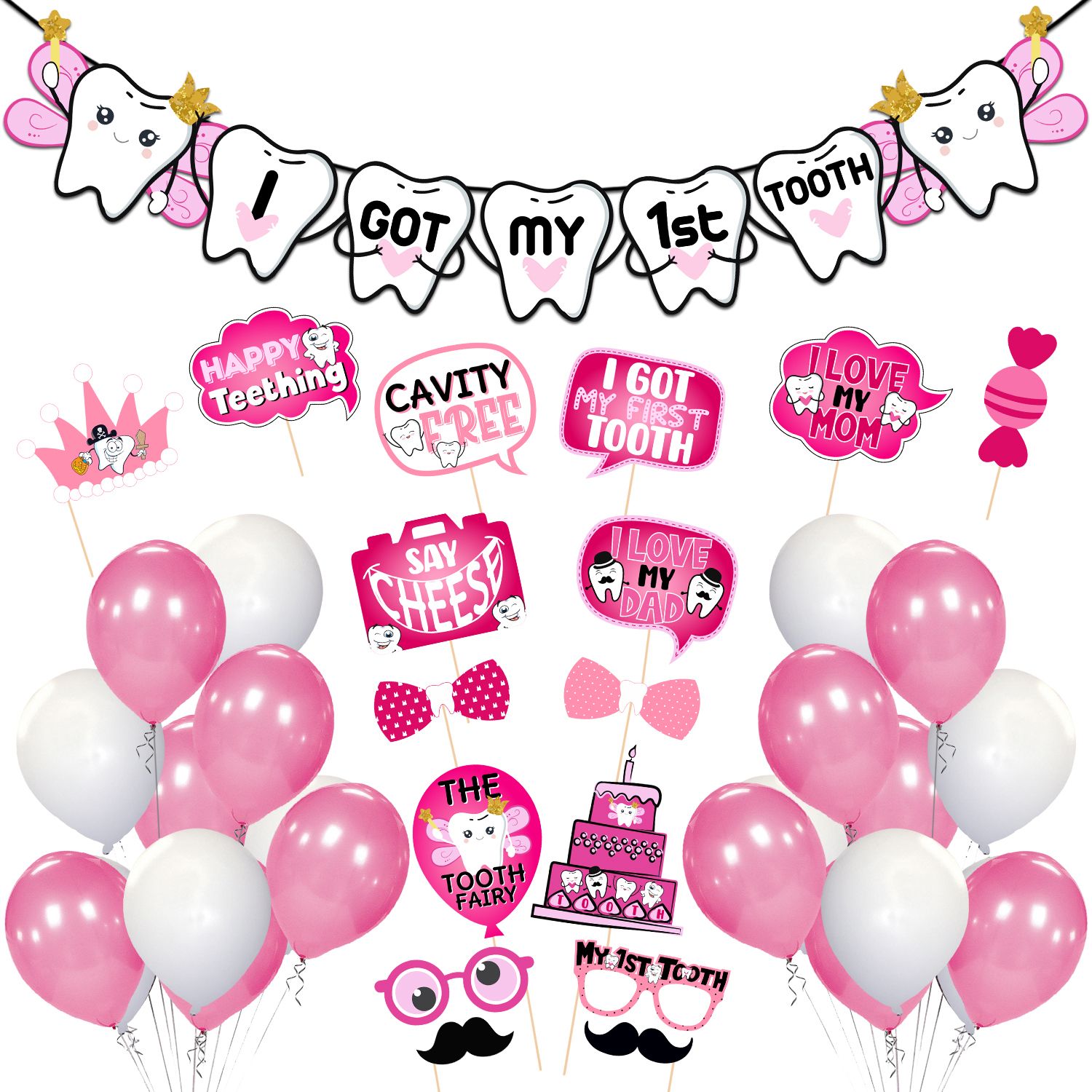 I Got My First Tooth Decoration,First Tooth Decoration Items for Baby,1st Tooth-image-45