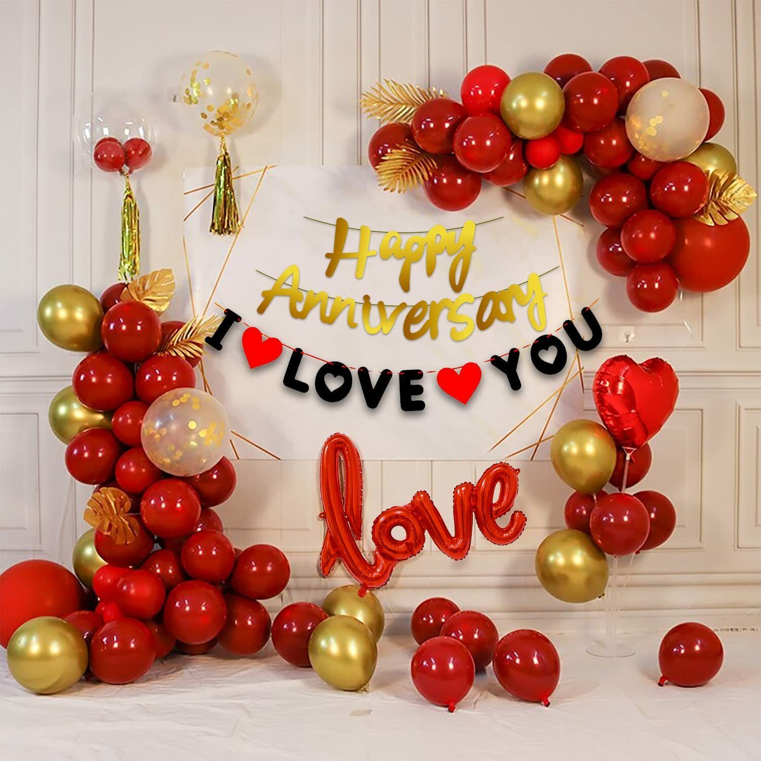 Anniversary Decoration kit Combo - 45 Pcs for Anniversary Decor