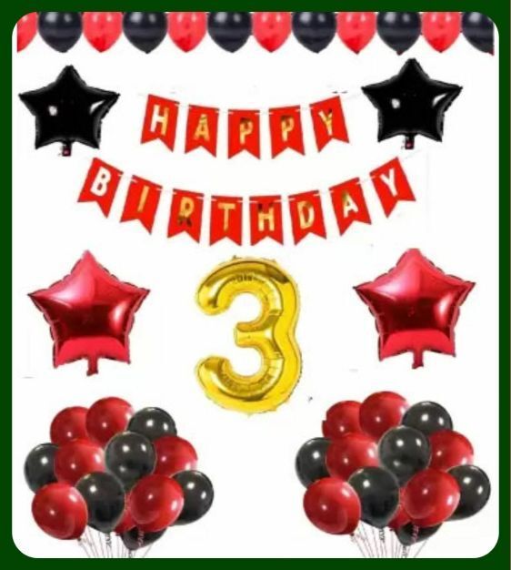 acril Birthday Party Decoration Combo Set For Celebration A393-picture-23