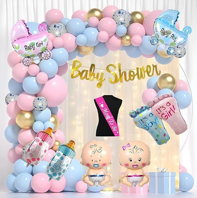Baby shower Decoration Items/welcome Home New Born Baby Kit/Backdrop-image-27