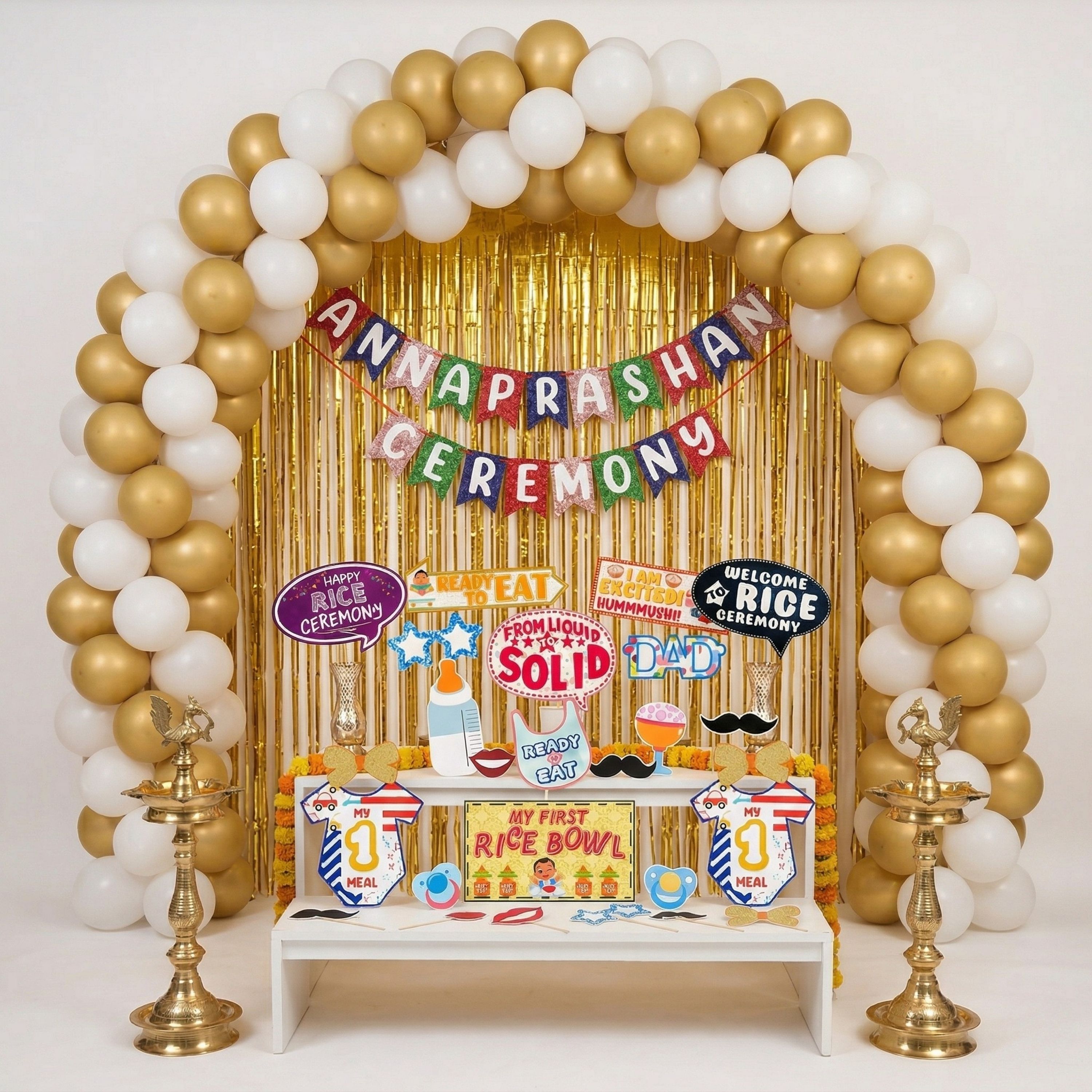 Annaprashan Decoration Kit for Baby Rice Ceremony Food Theme Décor(FP6483)-image-38