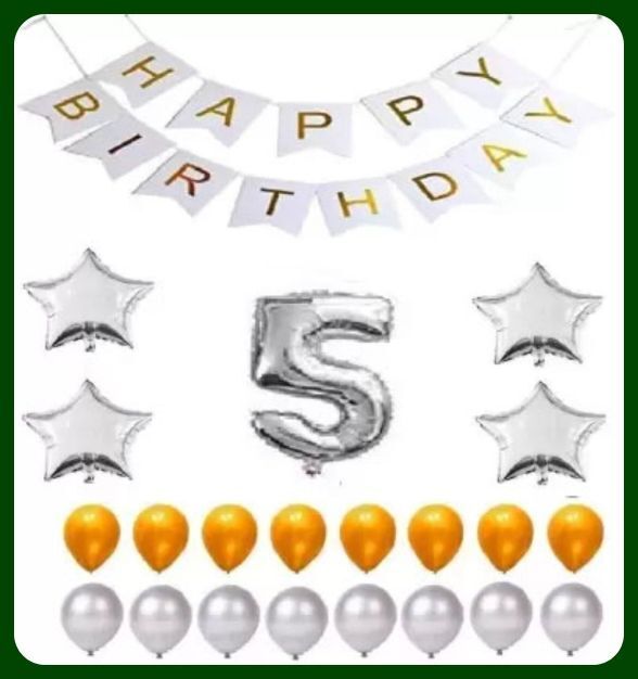 acril Birthday Party Decoration Combo Set For Celebration A592-picture-22