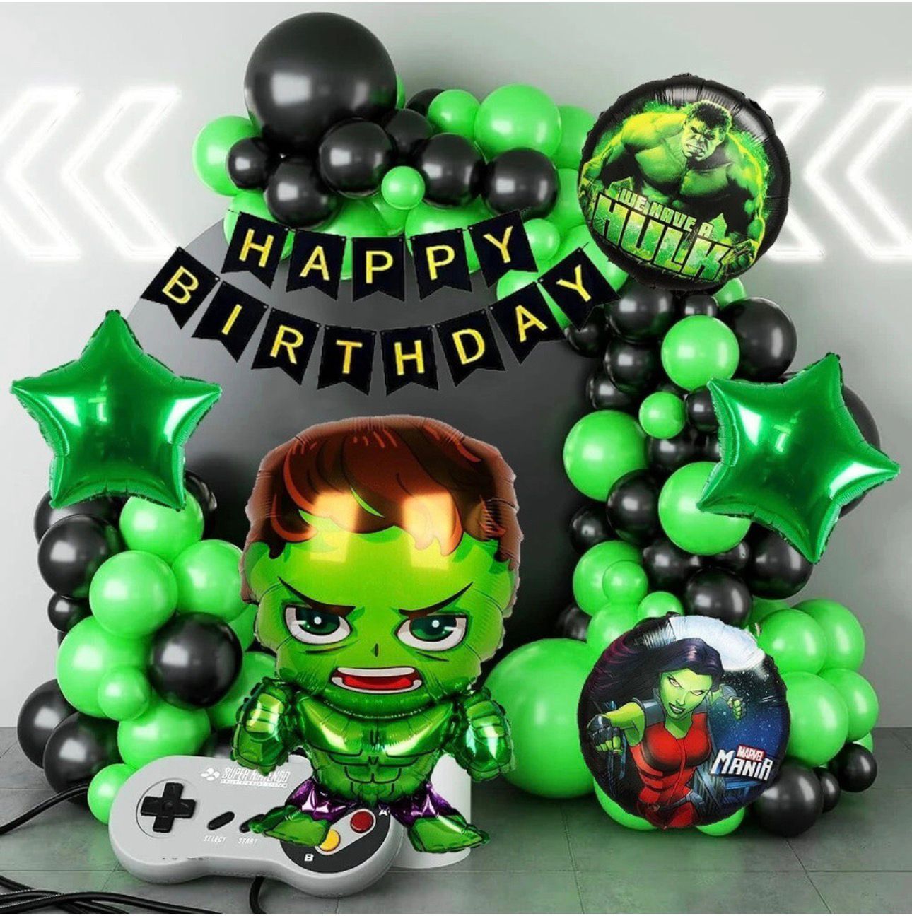 Superhero Hulk Theme Birthday Decoration Pack for Kids Party Supplies Balloon-image-34