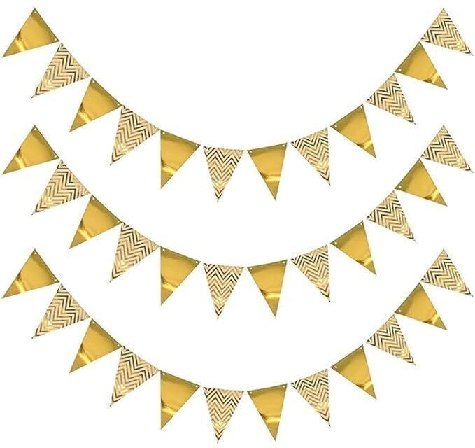 Solid Triangle Bunting Banner Decoration Items Kit Combo for Kids & Adults Balloon-image-26