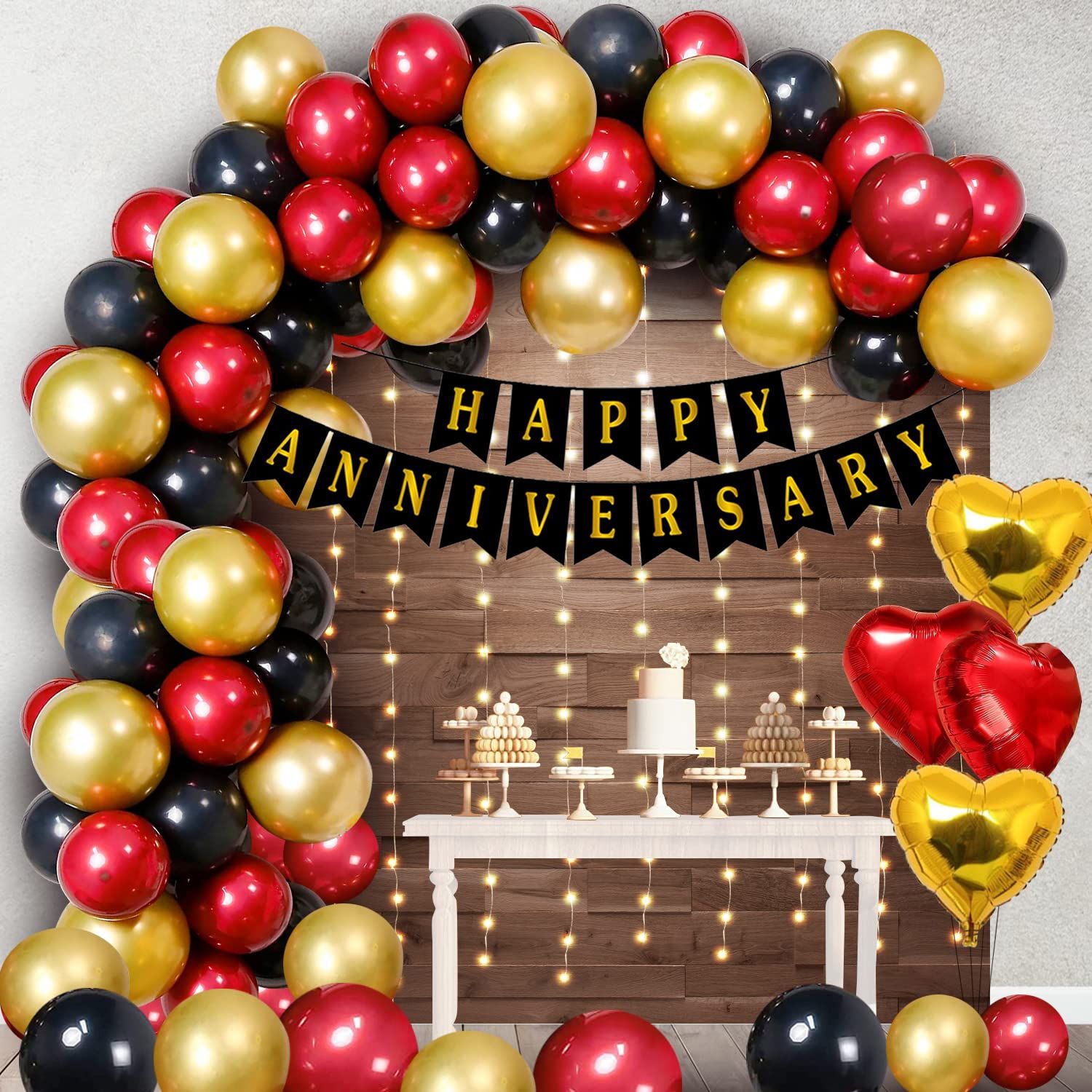 Wedding Anniversary Decoration items Anniversary Balloon decoration set-image-17