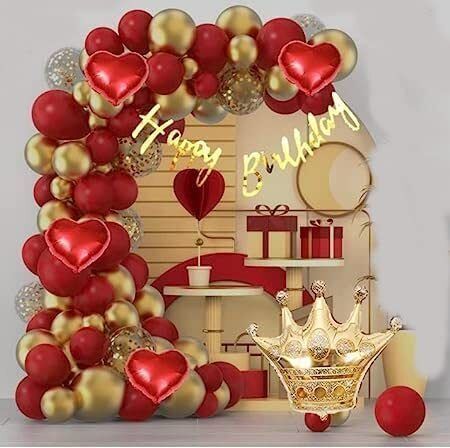 Love Happy Birthday Decoration kit Combo - 40 Pcs for Birthday Decor-image-39