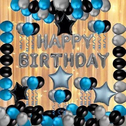 Happy Birthday Balloons Party Decoration Kit items 66Pcs combo set decor for HBD-image-3
