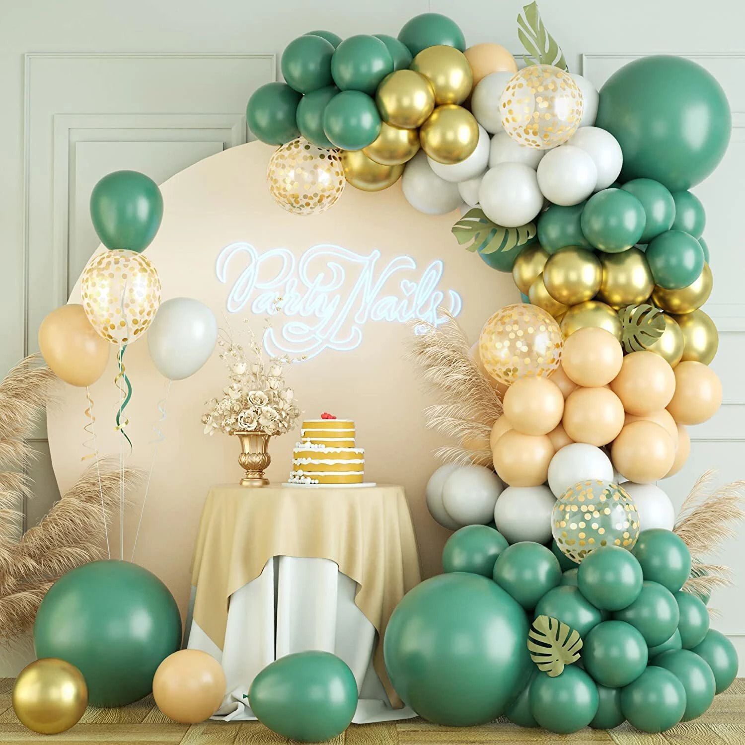 105pcs deep green decoration balloon garland arch kit for birthday, wedding-image-9