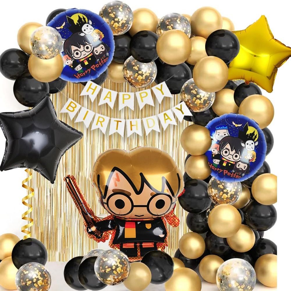 poptheparty Harry Potter Theme Foil Balloons Set for Kids Birthday Decoration Party Supplies-picture-25