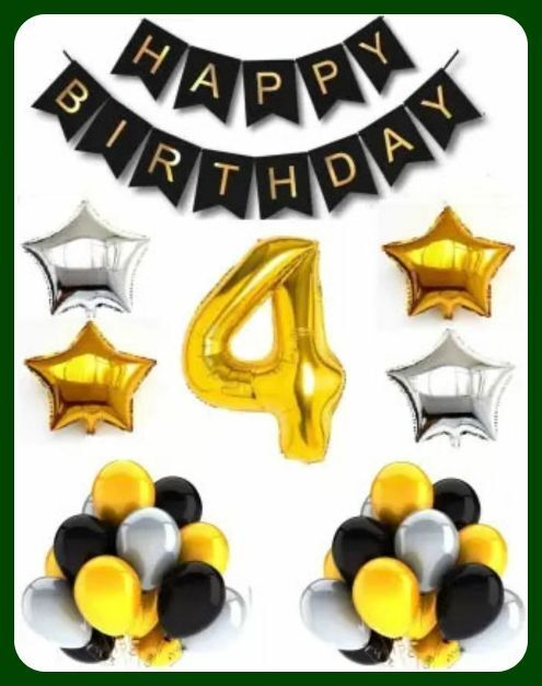 acril Birthday Party Decoration Combo Set For Celebration A167-picture-17