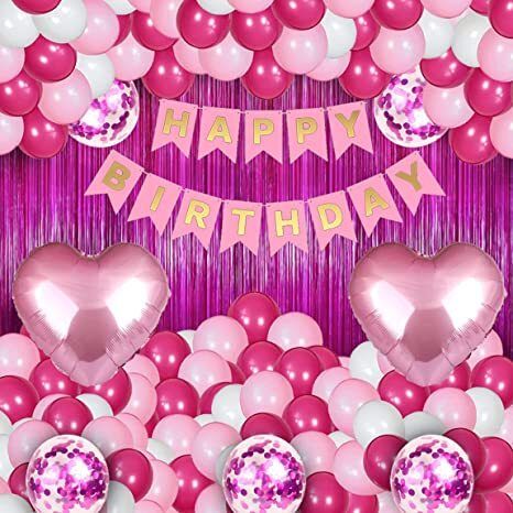 Printed Happy Birthday Decoration kit Combo - 33 Pcs for Birthday Decor-image-38