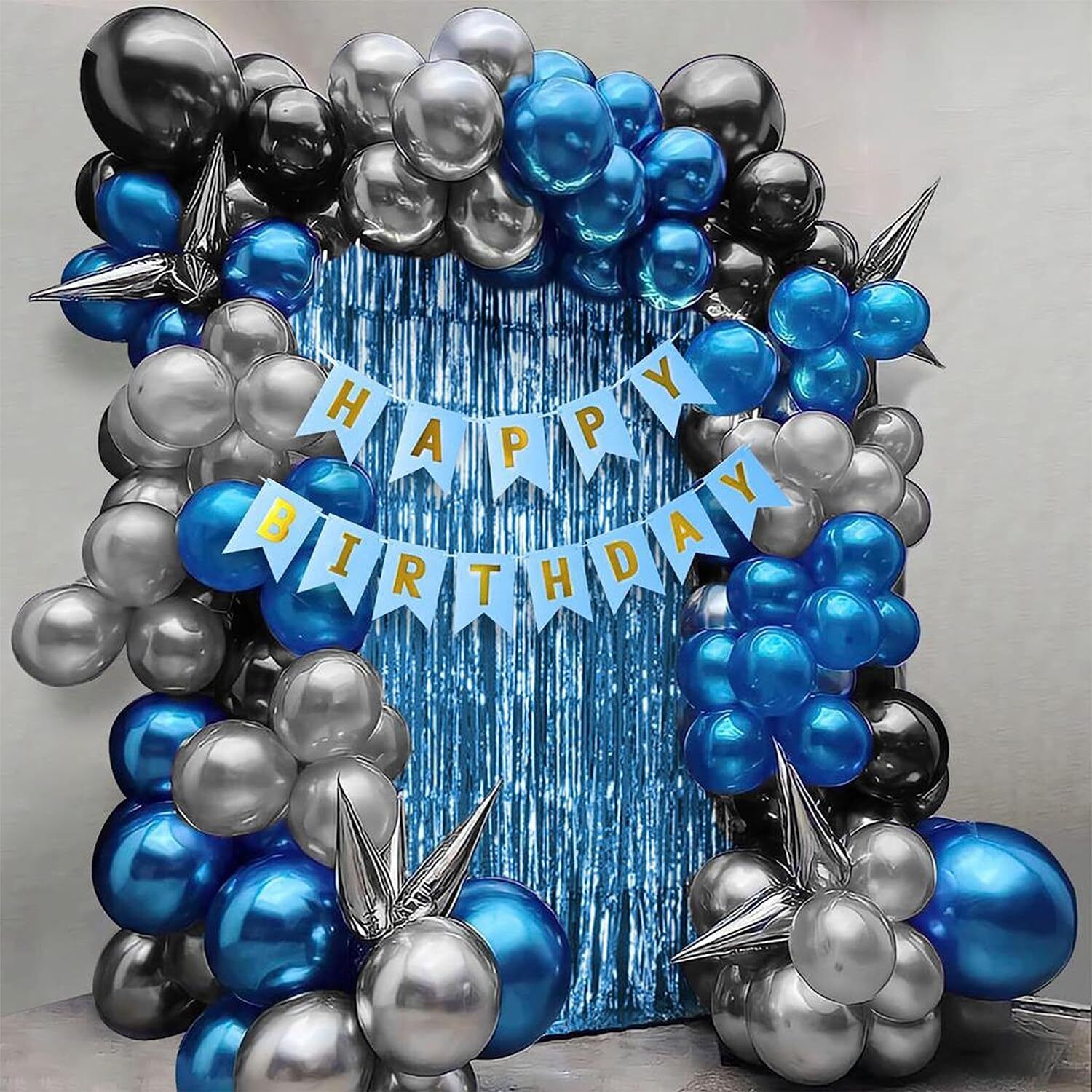Boys Happy Birthday Balloons Decoration Kit items 33 Pcs for birthday combo pack-image-17