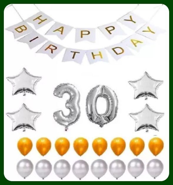 acril Birthday Party Decoration Combo Set For Celebration A678-picture-23