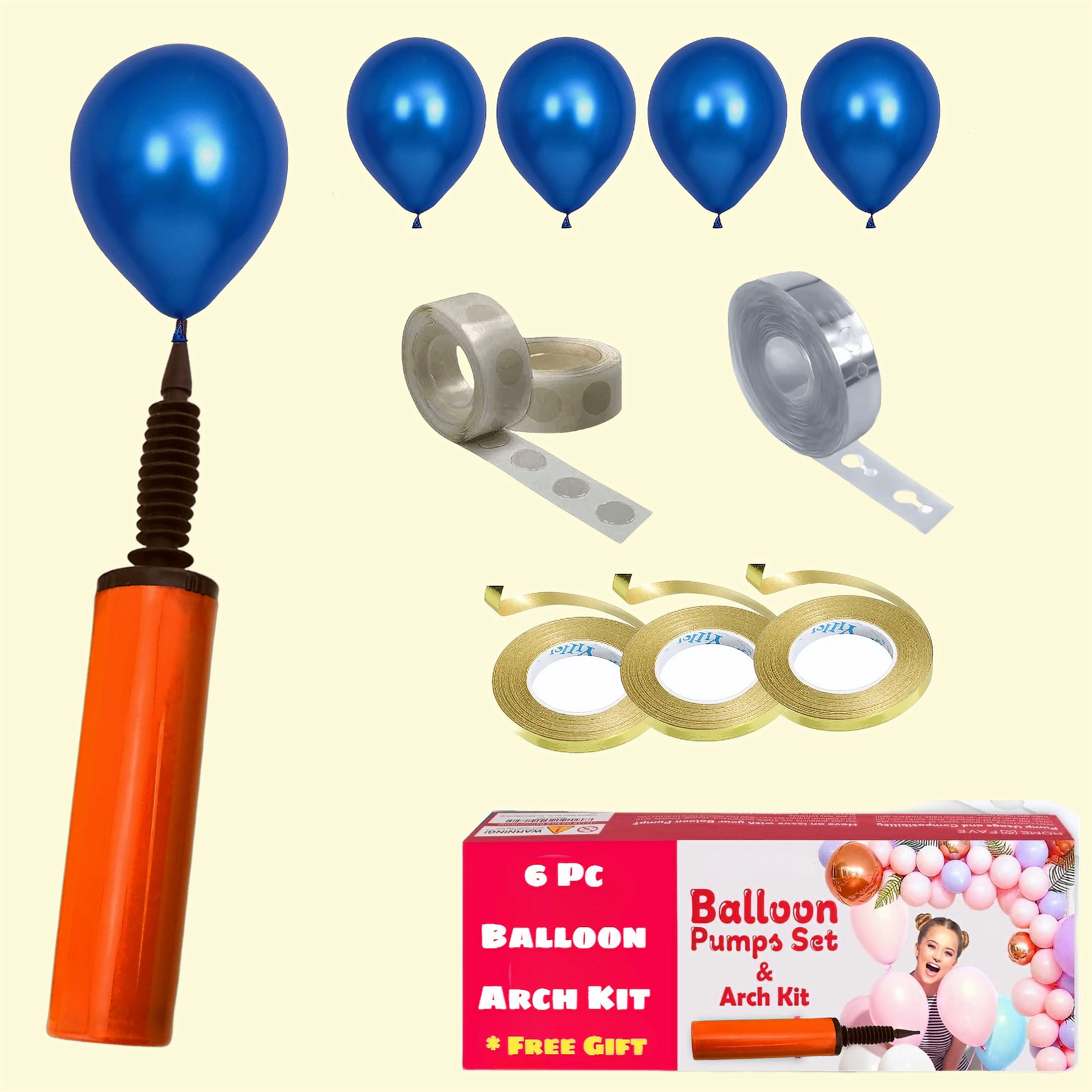 Balloon Decoration Kit Balloon pump Glue Dot Arch curling ribbon for decoration-image-0