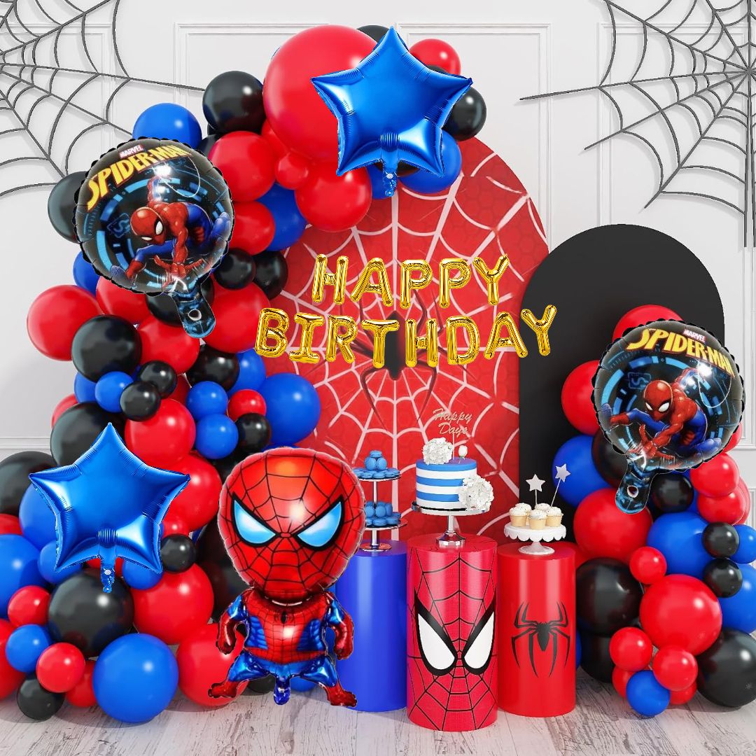 aniloons Spider-Man Birthday Party Decoration Set-picture-43