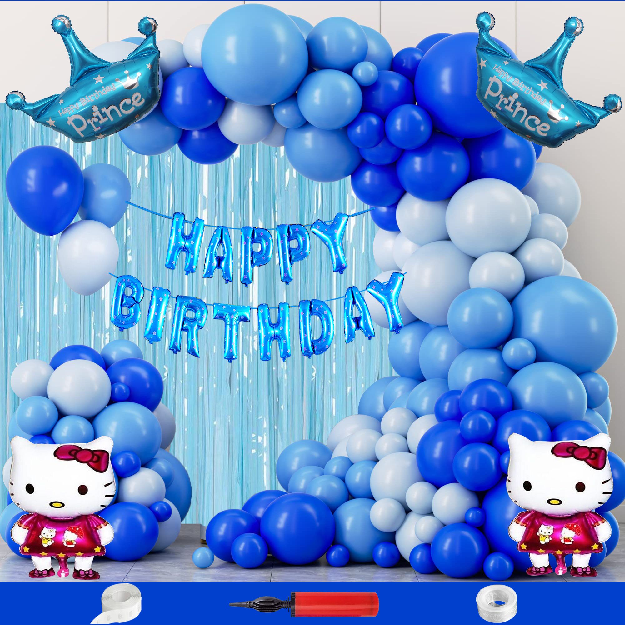 Hello Kitty Theme Birthday Decoration Kit For Boys Party Decoration Item Balloon-image-28