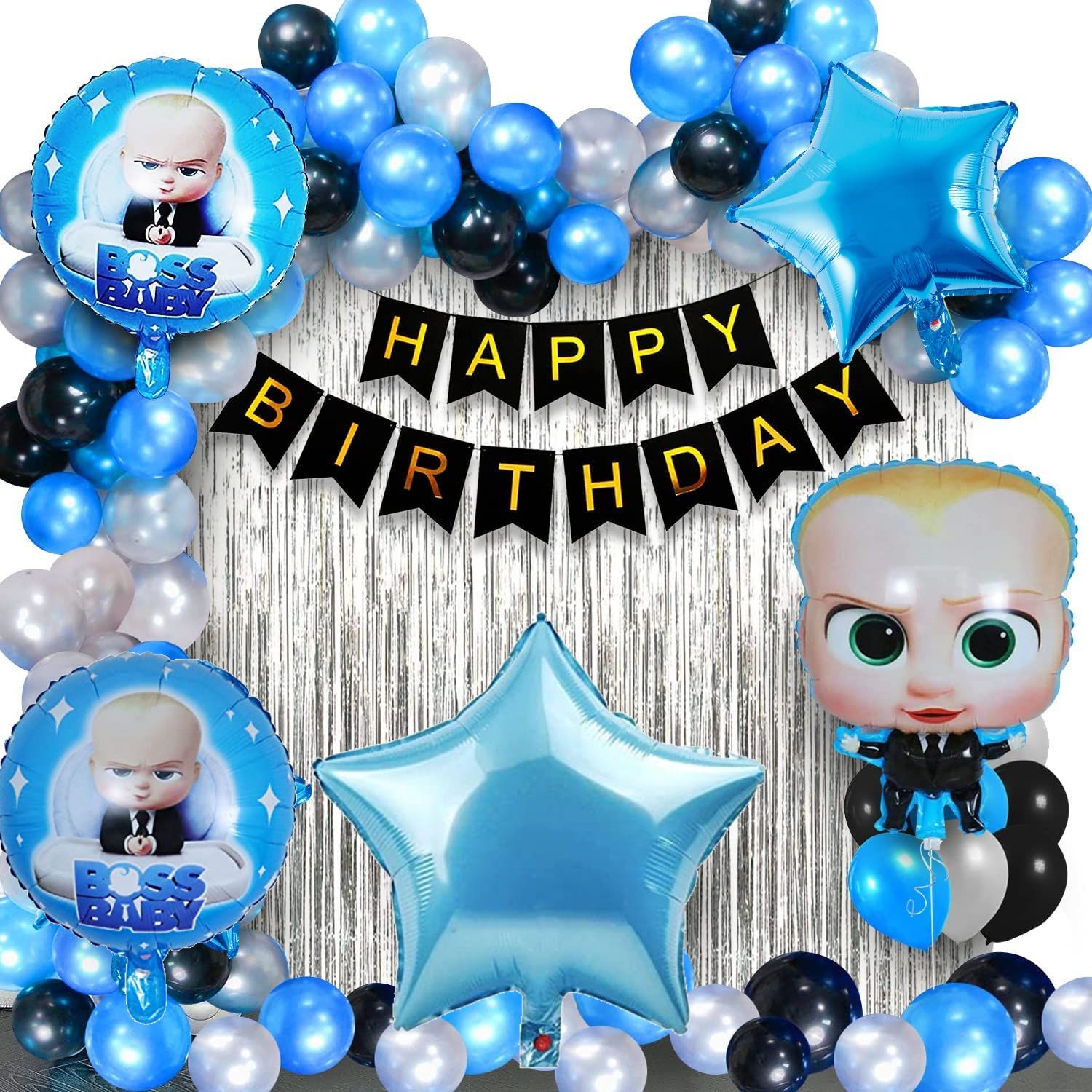 Boss Baby Birthday Decorations Items Kit - Pack of 55 Pcs-image-12