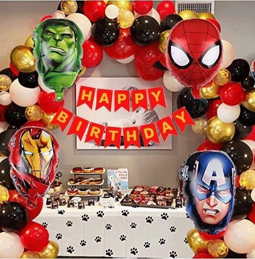 pbbs superheros birthday decorations for kids boys girls (fk-1026)-picture-37