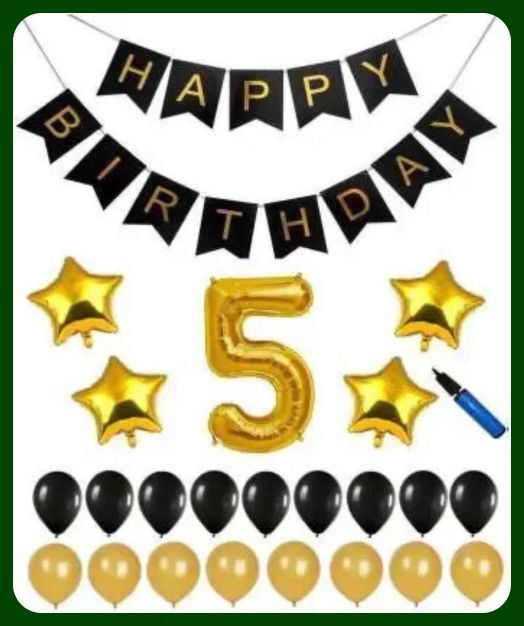 acril Birthday Party Decoration Combo Set For Celebration A474-picture-5