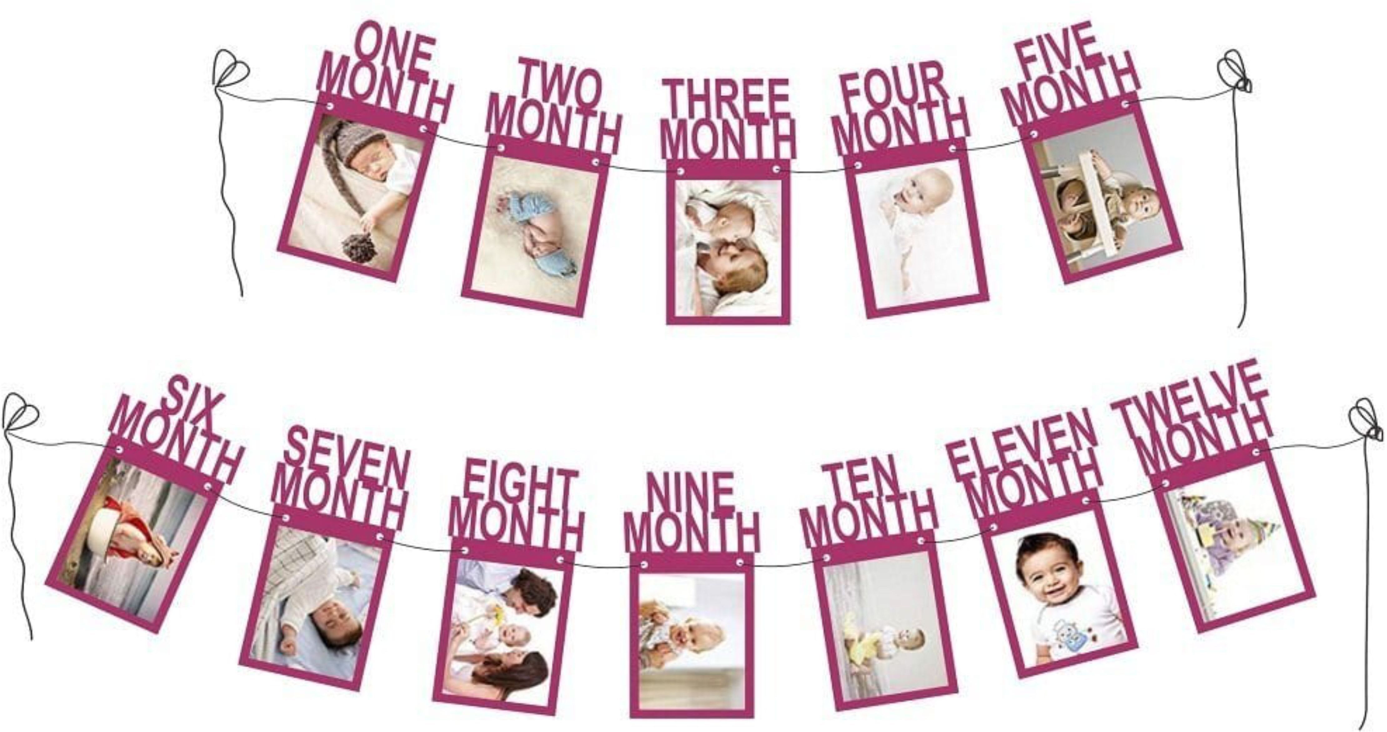 First Birthday 1st Birthday First Year Girl 1 - 12 Month Photo Picture BANNER-image-49