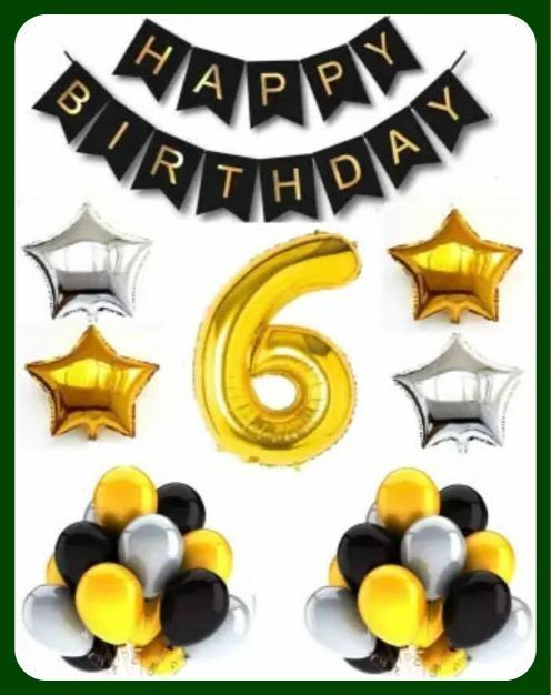 acril Birthday Party Decoration Combo Set For Celebration A124-picture-32