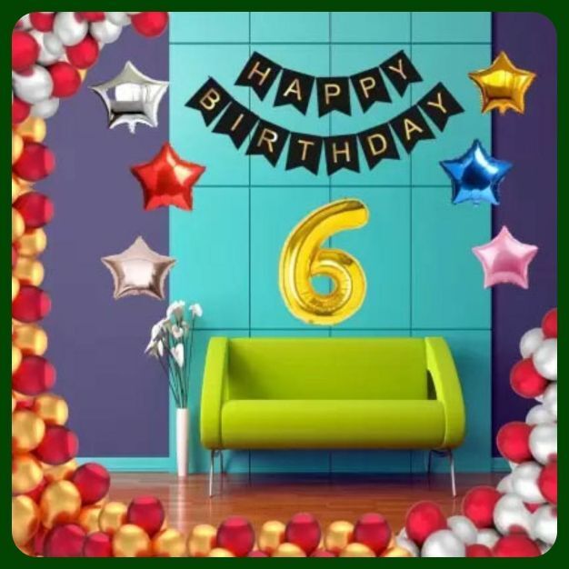 acril Birthday Party Decoration Combo Set For Celebration A227-picture-26