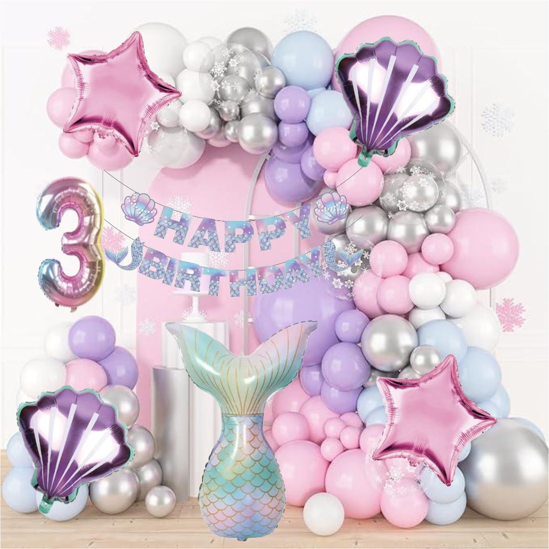 aniloons Mermaid Theme Party Decoration Set.-picture-27