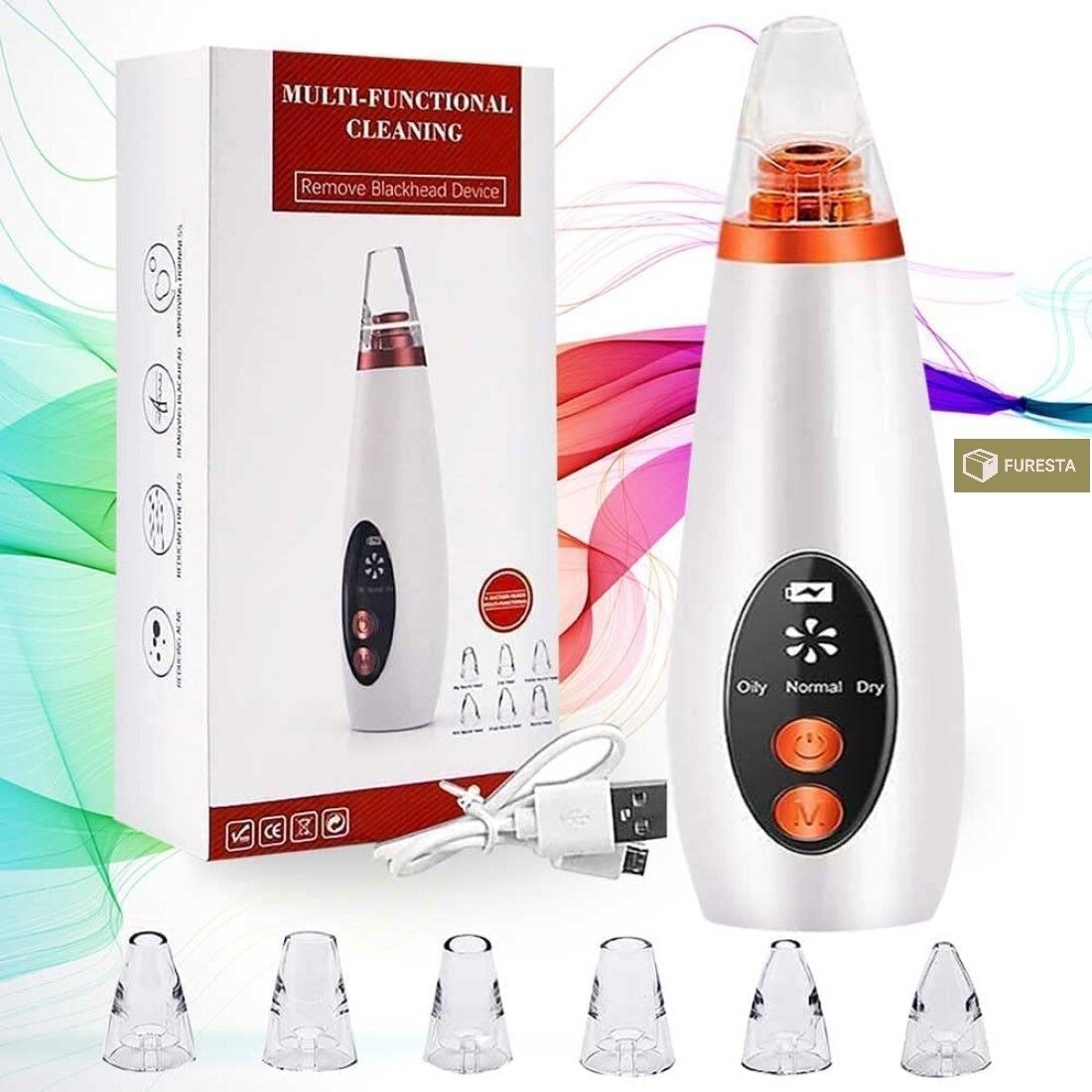 Plastic Blackhead Remover Vacuum Suction Device