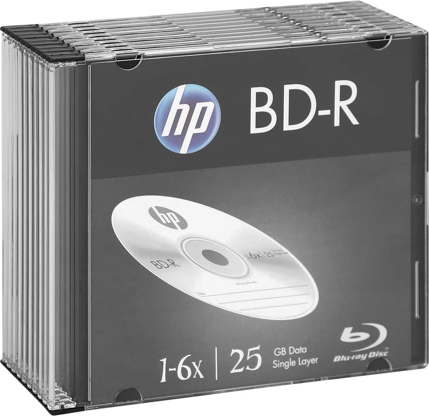 HP Blu-ray Recordable BDRA00085 Pack of 10 Disc Slim Case Speed 6x 25 GB-image-23