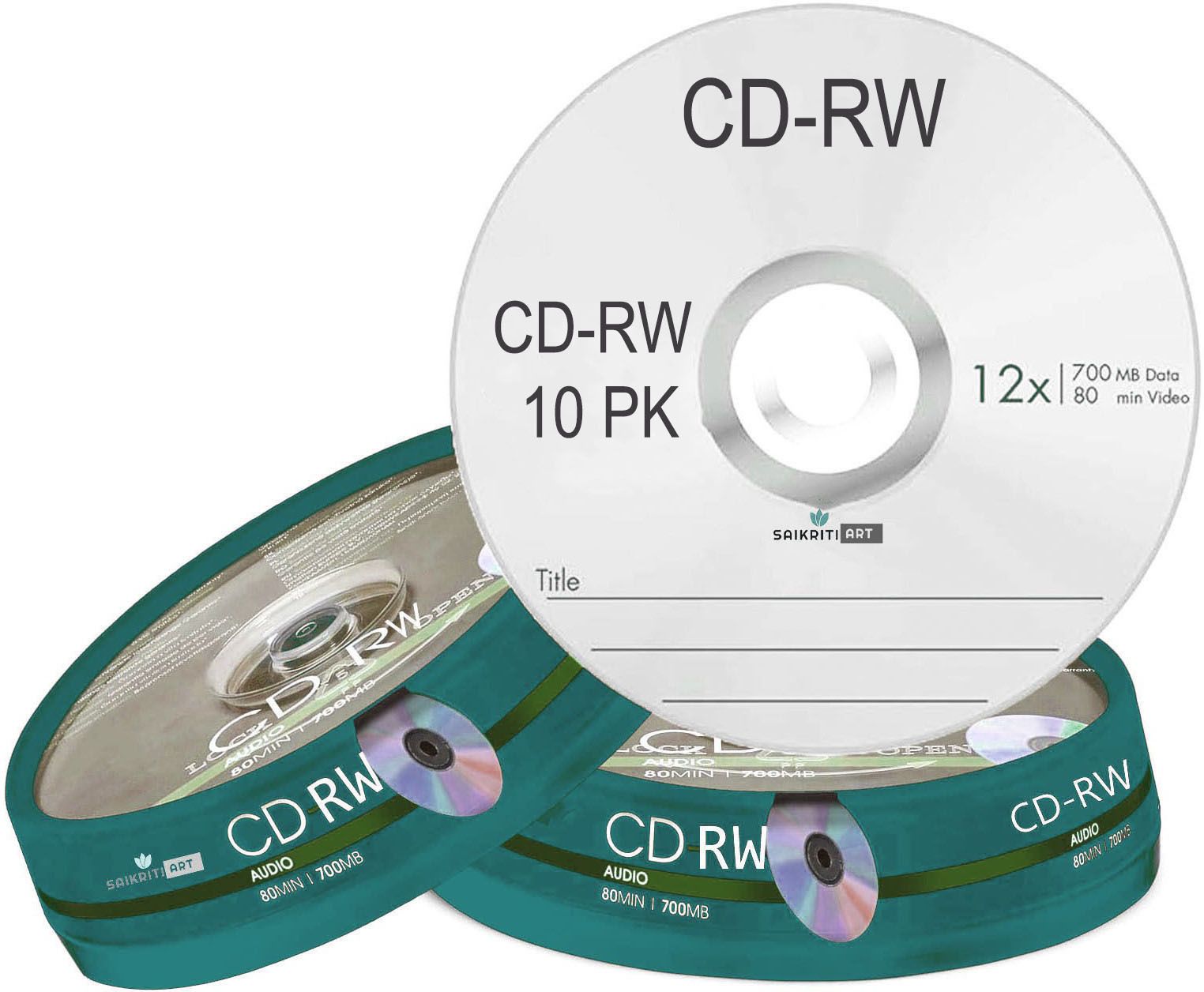 SAIKRITI ART CD Rewritable SPINDLE CAKE BOX PACK 0F 10 700 MB-image-45