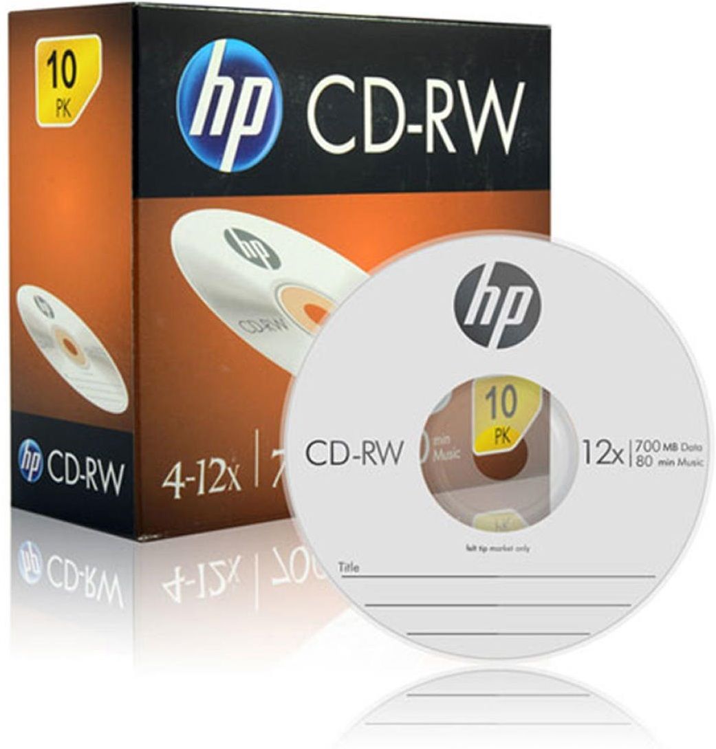 HP CD Rewritable CWA00085 Pack of 10 Disc Slim Case Speed 4X-12X 80Min. 700 MB-picture-10