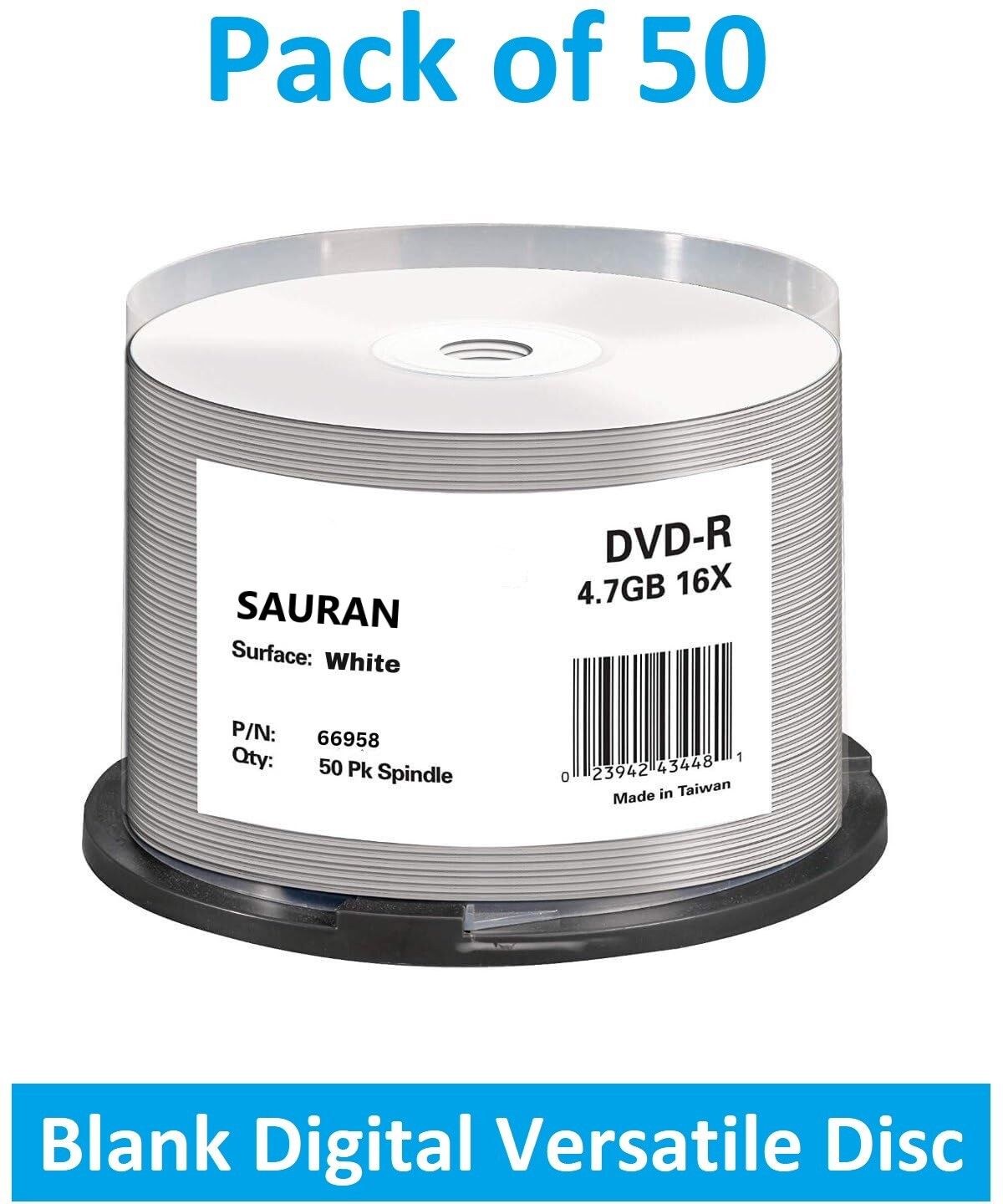 Sauran DVD Recordable Pack of 50 Blank Digital Versatile Disc DVD 4.7 GB-image-11