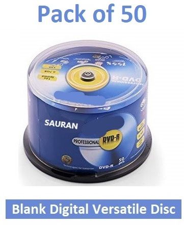 Sauran DVD Recordable Pack of 50 Blank Digital Versatile Disc DVD 4.7 GB-image-24