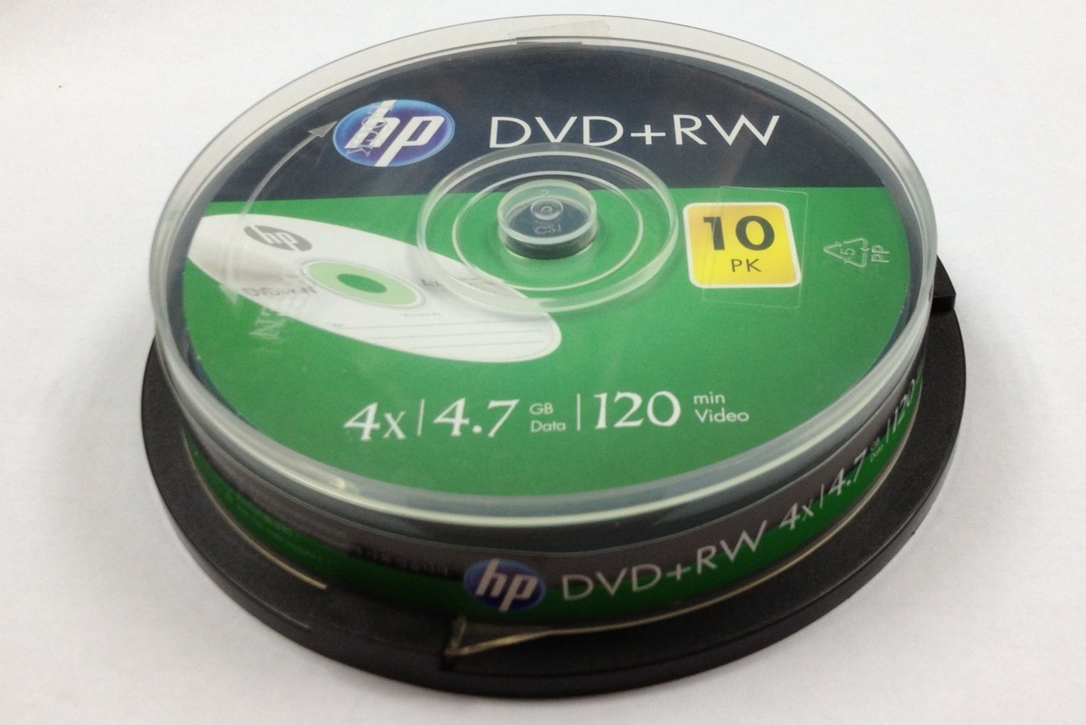HP DVD Rewritable DRWA00071 Premium Rewritable Blank Digital Versatile Disc Cake Box 4X Speed 4.7 GB