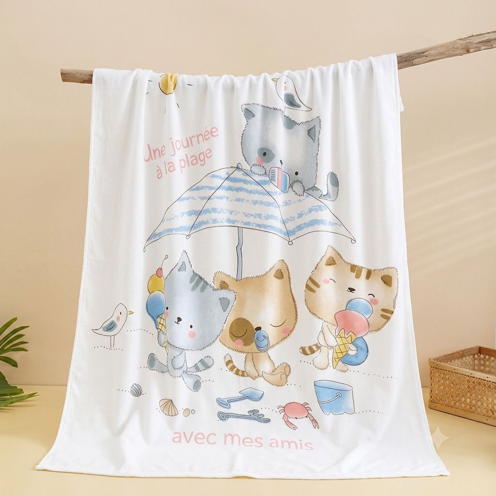 butterthief Cartoon Crib Crib Baby Blanket for All Season-picture-48