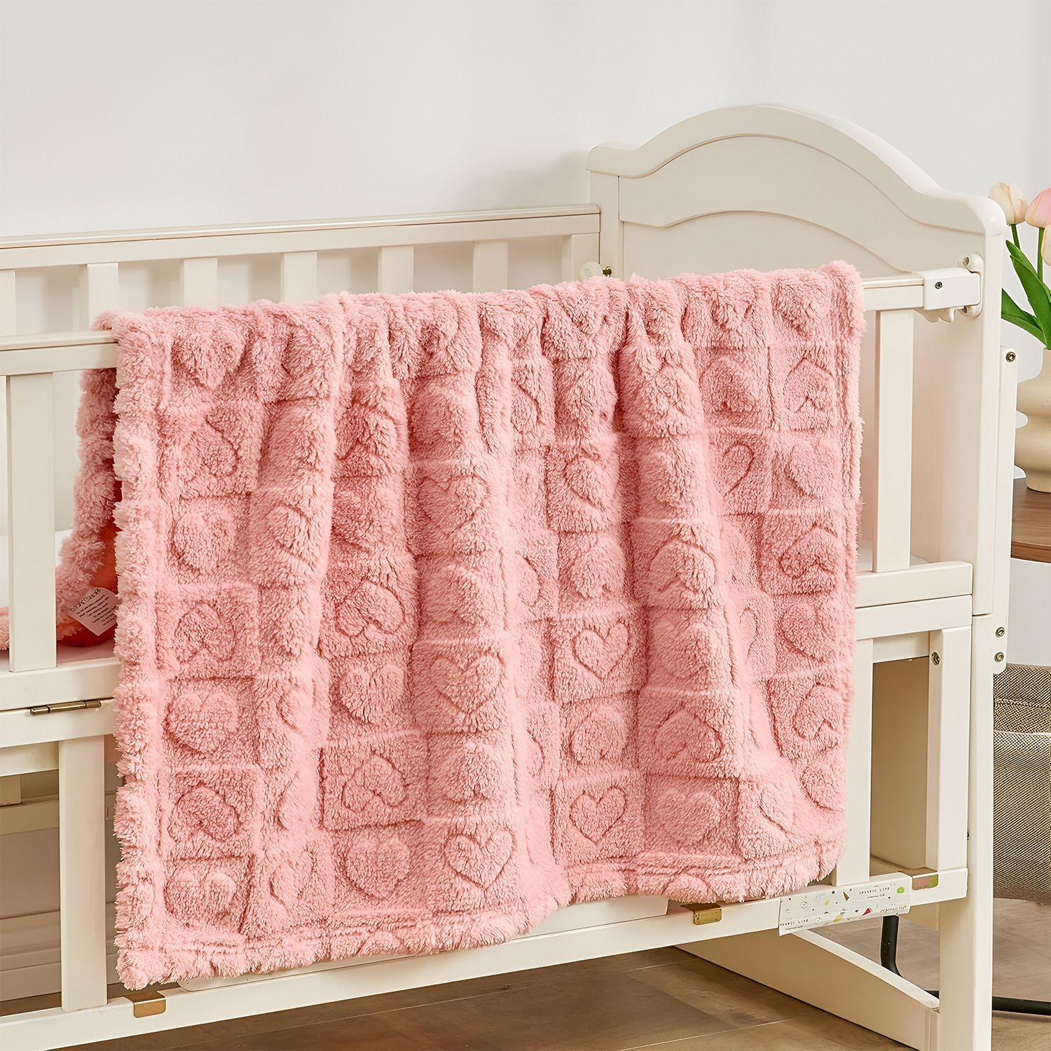 Checkered Single Crib Baby Blanket for AC Room-image-3