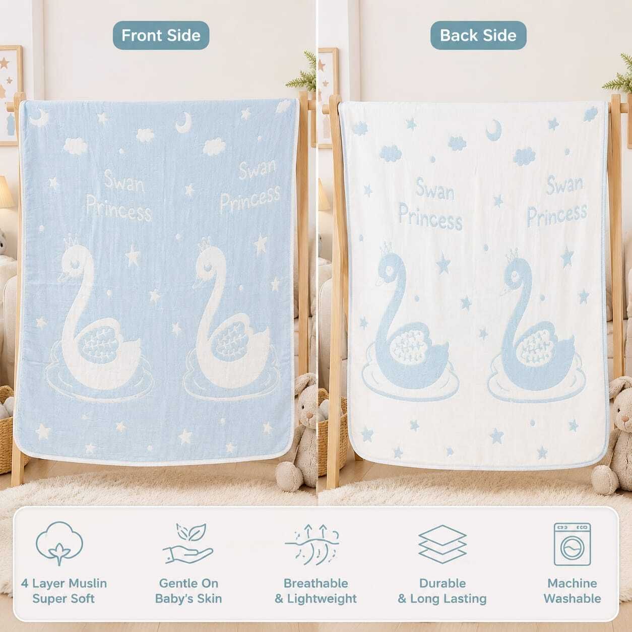 baby holic Self Design Crib AC Blanket for AC Room-picture-32