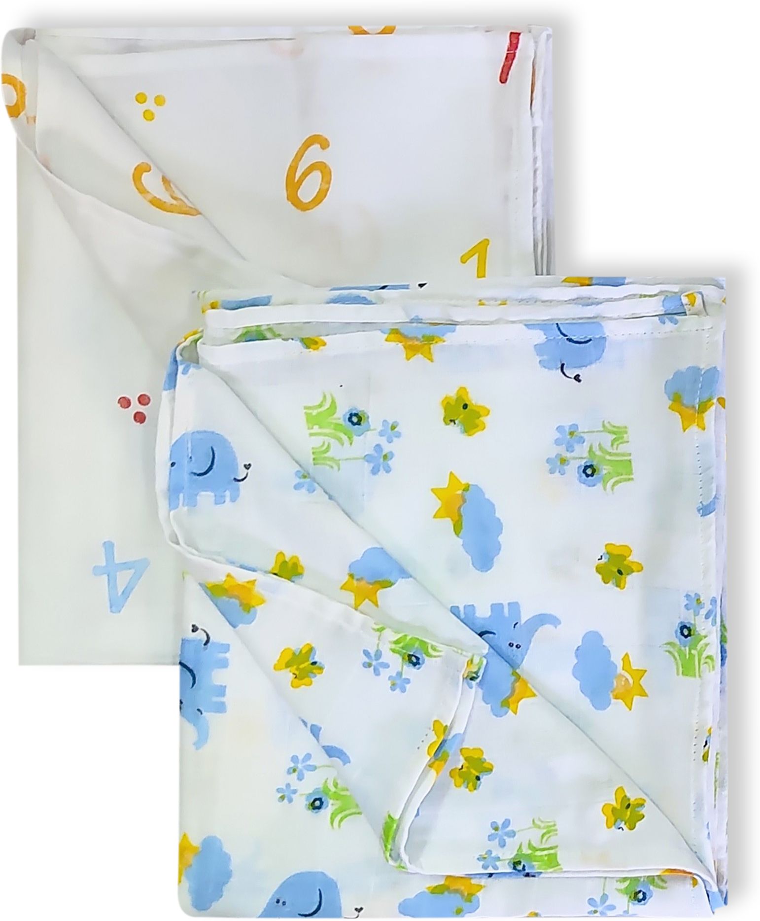 palmy24 Printed Single Swaddling Baby Blanket for All Season-picture-6