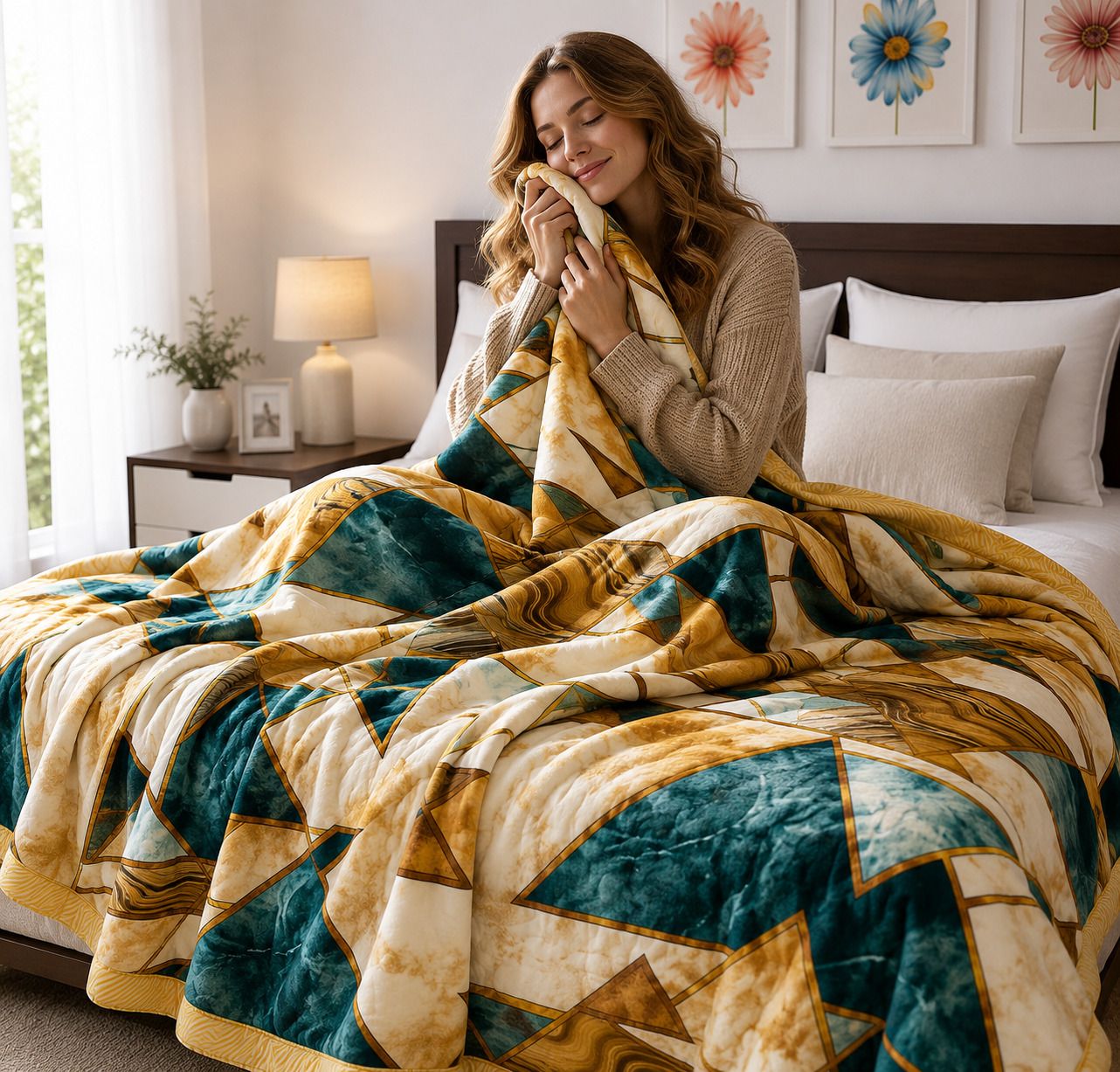 tindler knots Printed Double Comforter for AC Room-picture-16