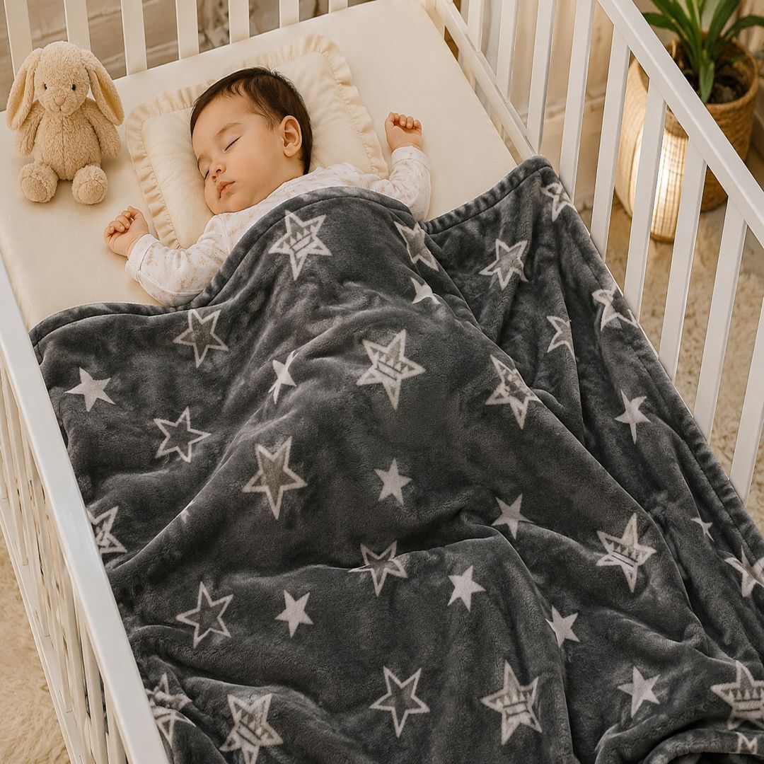 tinitot Printed Crib Mink Blanket for Mild Winter-picture-23