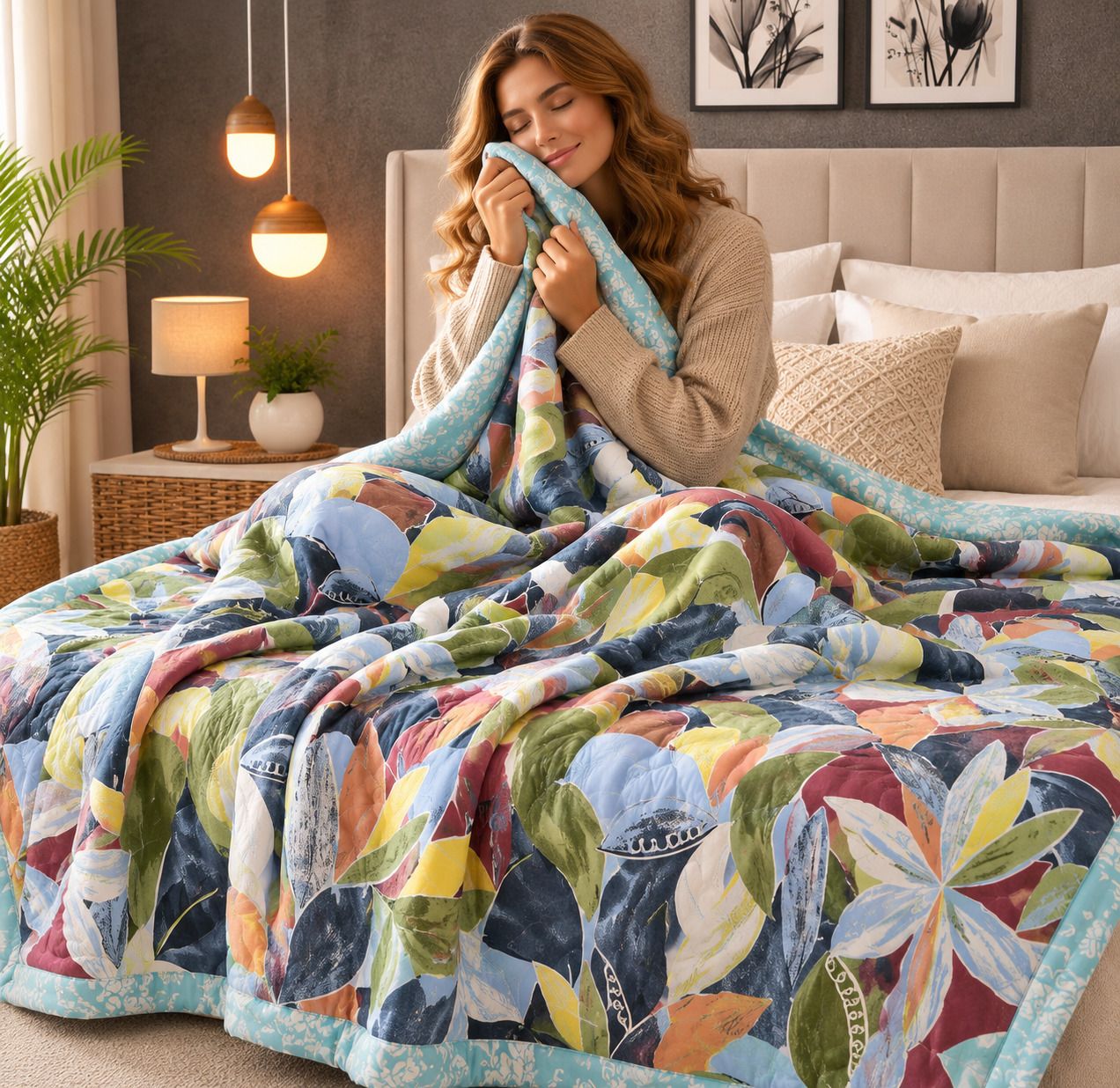 Printed Double Comforter for AC Room-image-13