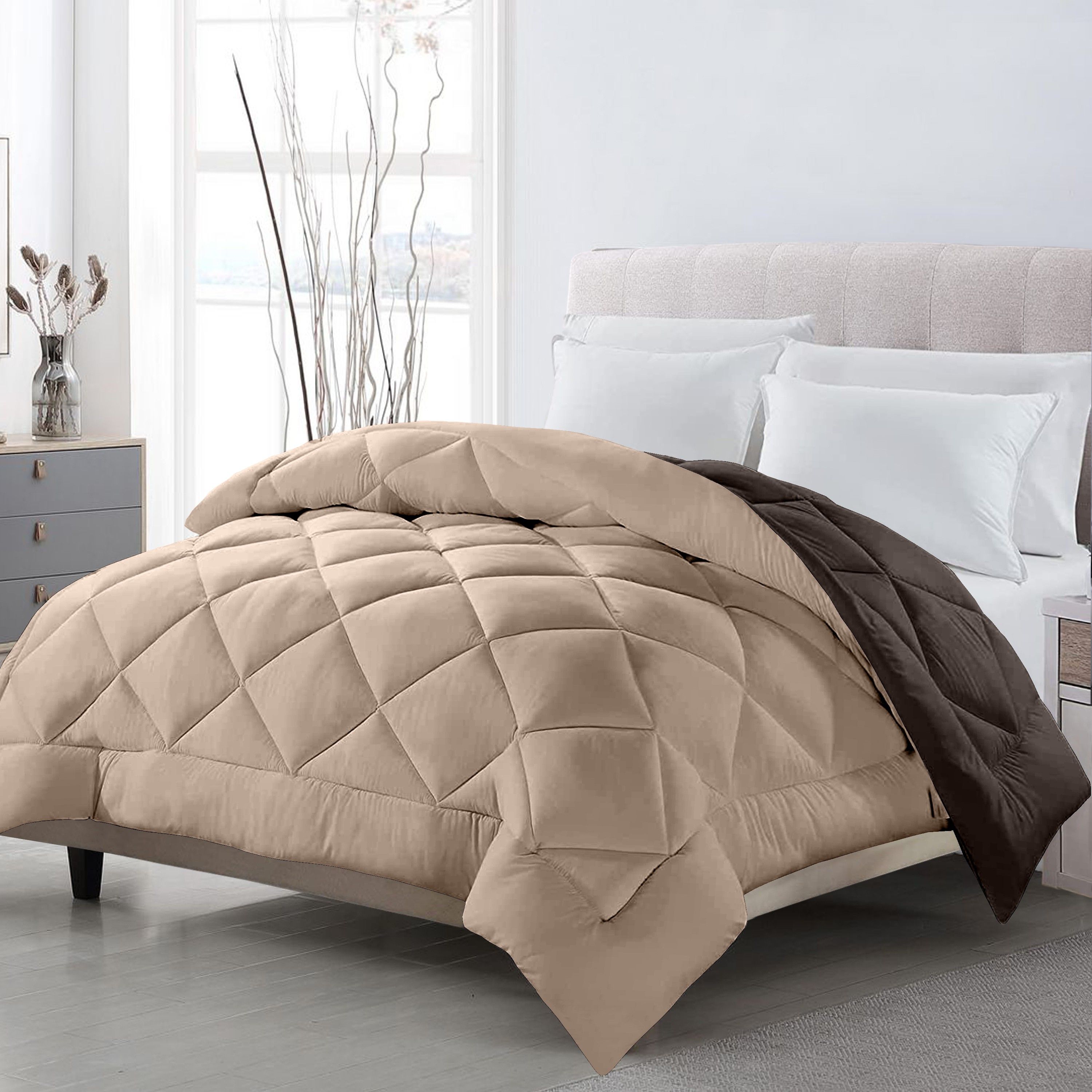 Geometric Single Comforter for Heavy Winter