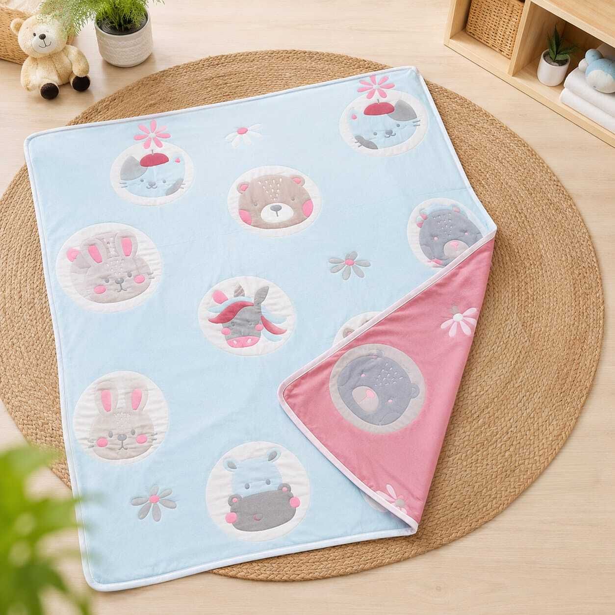 baby holic Self Design Crib AC Blanket for Heavy Winter-picture-30