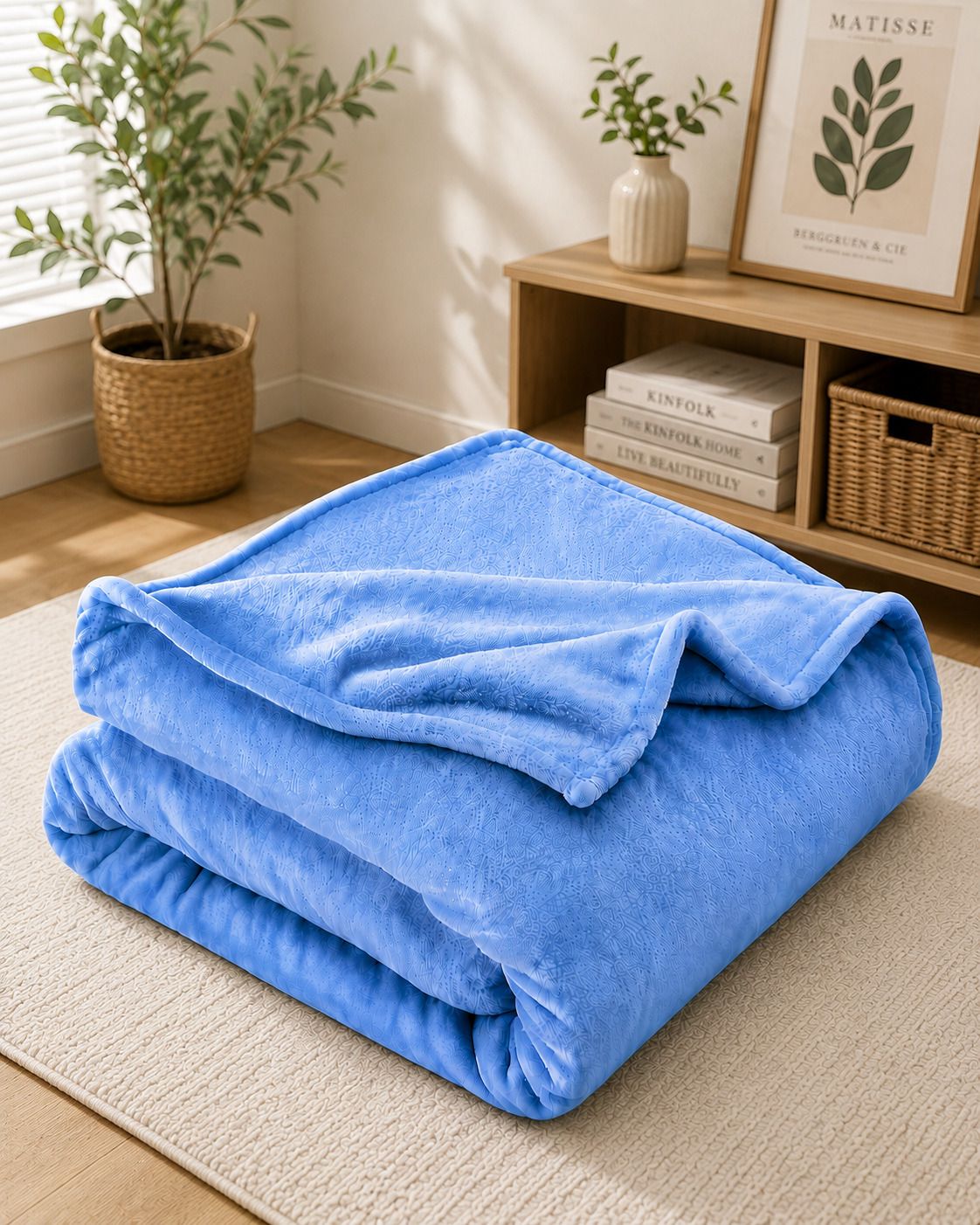 vyomfit Solid Double Fleece Blanket for All Season-picture-15