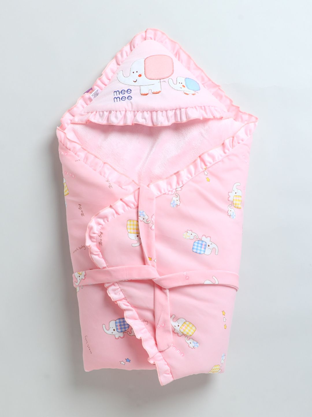 meemee 3-in-1 Baby Wrapper & Carry Nest | Soft & Breathable | Newborn to 6 Months Sleeping Bag-picture-37