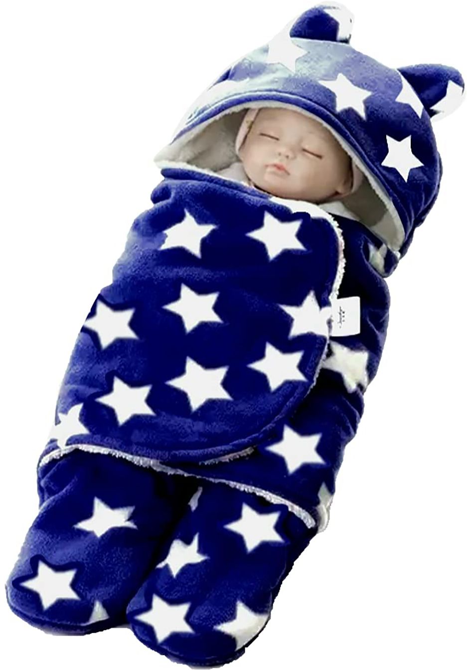 aakriti Printed Single Hooded Baby Blanket forHeavy Winter-picture-14