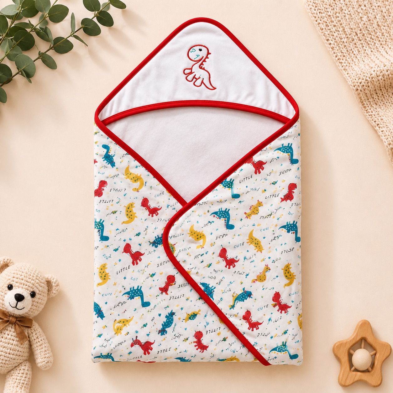 veekly Cartoon Crib Hooded Baby Blanket for Mild Winter-picture-10